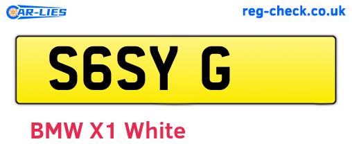 S6SYG are the vehicle registration plates.