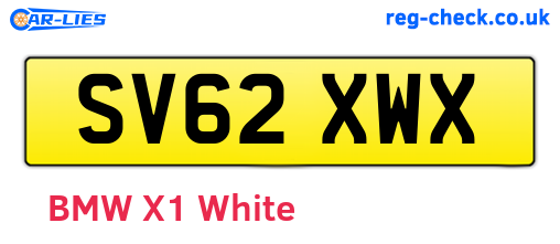 SV62XWX are the vehicle registration plates.