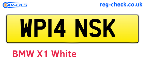 WP14NSK are the vehicle registration plates.