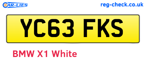 YC63FKS are the vehicle registration plates.