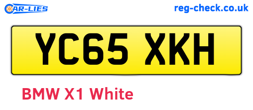 YC65XKH are the vehicle registration plates.