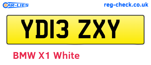 YD13ZXY are the vehicle registration plates.