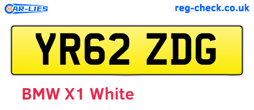 YR62ZDG are the vehicle registration plates.
