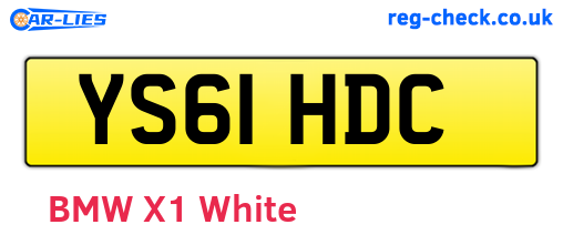 YS61HDC are the vehicle registration plates.