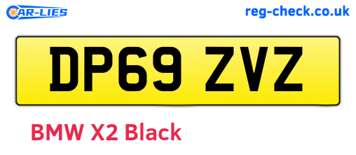 DP69ZVZ are the vehicle registration plates.