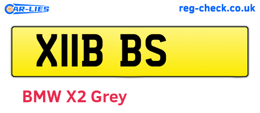 X11BBS are the vehicle registration plates.