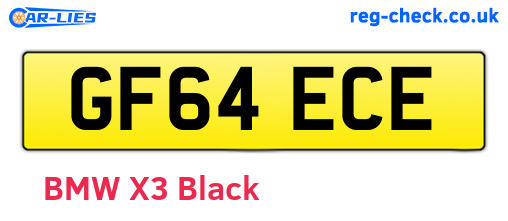 GF64ECE are the vehicle registration plates.