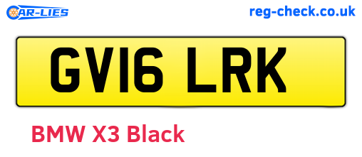 GV16LRK are the vehicle registration plates.