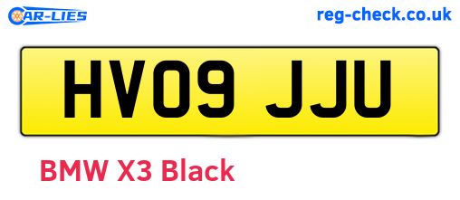 HV09JJU are the vehicle registration plates.