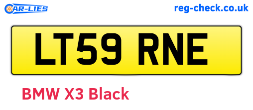 LT59RNE are the vehicle registration plates.