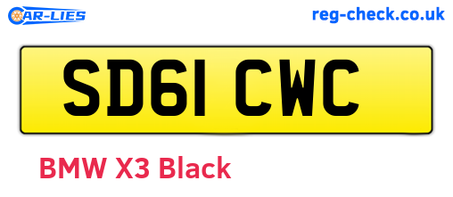 SD61CWC are the vehicle registration plates.