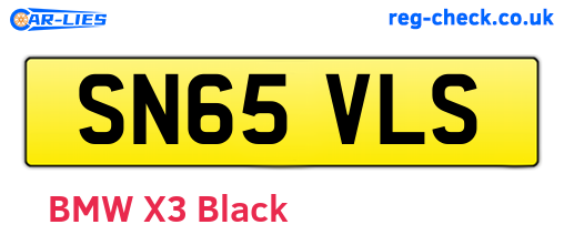 SN65VLS are the vehicle registration plates.