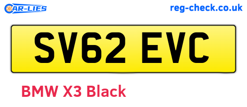 SV62EVC are the vehicle registration plates.