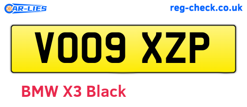 VO09XZP are the vehicle registration plates.