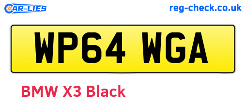 WP64WGA are the vehicle registration plates.
