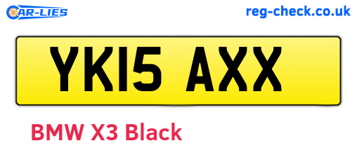 YK15AXX are the vehicle registration plates.