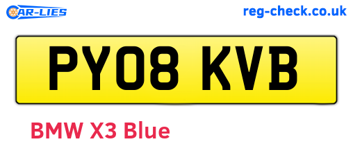 PY08KVB are the vehicle registration plates.