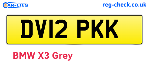 DV12PKK are the vehicle registration plates.