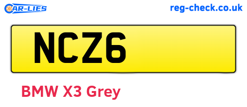 NCZ6 are the vehicle registration plates.
