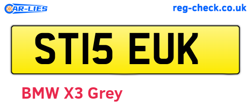 ST15EUK are the vehicle registration plates.