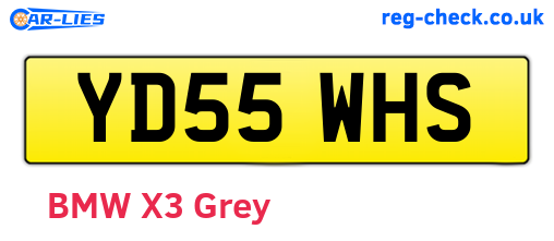 YD55WHS are the vehicle registration plates.
