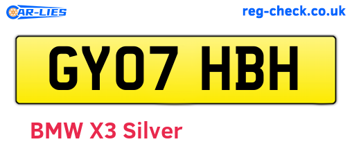 GY07HBH are the vehicle registration plates.
