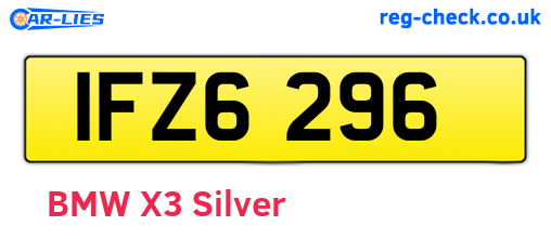 IFZ6296 are the vehicle registration plates.