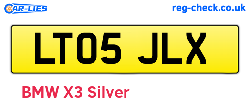 LT05JLX are the vehicle registration plates.