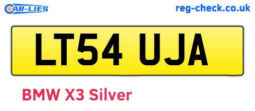 LT54UJA are the vehicle registration plates.
