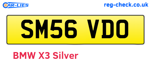 SM56VDO are the vehicle registration plates.