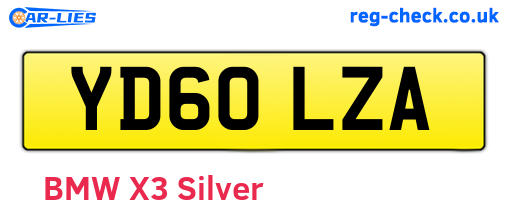 YD60LZA are the vehicle registration plates.