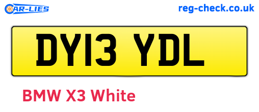 DY13YDL are the vehicle registration plates.
