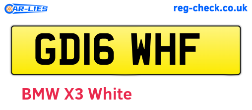 GD16WHF are the vehicle registration plates.