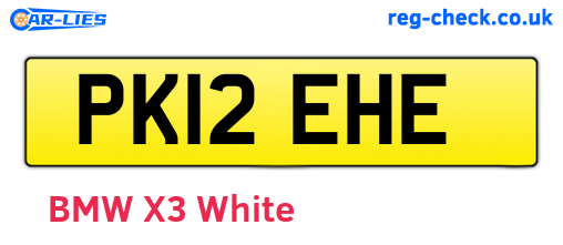 PK12EHE are the vehicle registration plates.