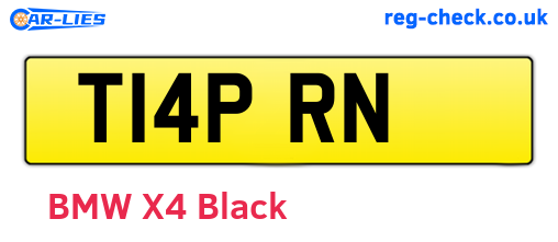T14PRN are the vehicle registration plates.