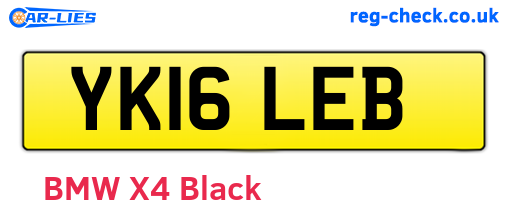 YK16LEB are the vehicle registration plates.