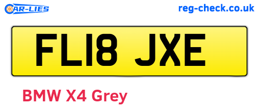 FL18JXE are the vehicle registration plates.