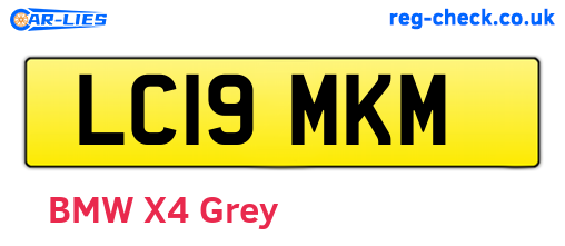 LC19MKM are the vehicle registration plates.