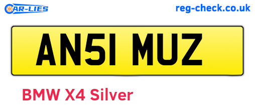 AN51MUZ are the vehicle registration plates.