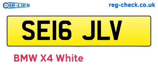 SE16JLV are the vehicle registration plates.