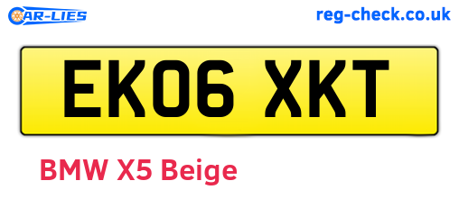 EK06XKT are the vehicle registration plates.