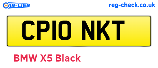 CP10NKT are the vehicle registration plates.