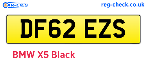 DF62EZS are the vehicle registration plates.