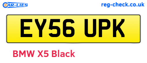 EY56UPK are the vehicle registration plates.