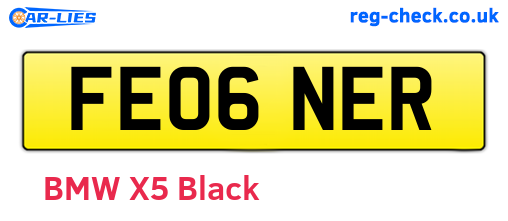 FE06NER are the vehicle registration plates.