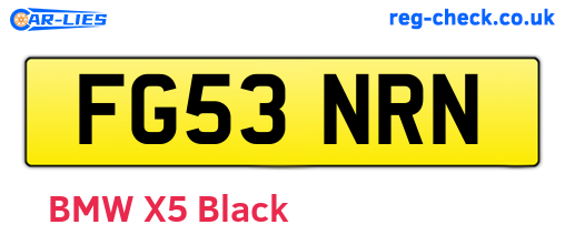 FG53NRN are the vehicle registration plates.