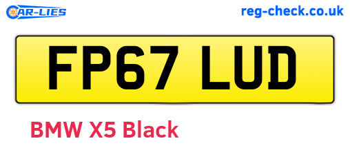 FP67LUD are the vehicle registration plates.
