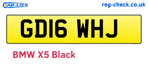 GD16WHJ are the vehicle registration plates.