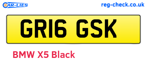 GR16GSK are the vehicle registration plates.