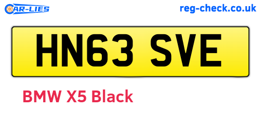 HN63SVE are the vehicle registration plates.